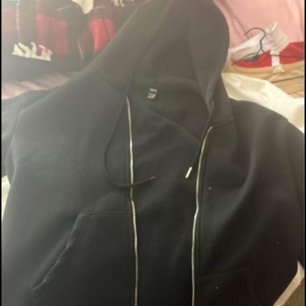 black zip up